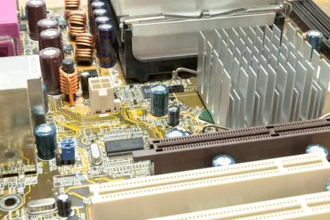 Motherboard  PC components Stock Photos