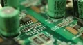 Motherboard Resistors Circuitboard Manufacturing Microcontroller Engineering HD Footage