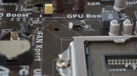 Motherboard slide Stock Footage 47514450