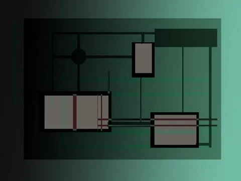 Motherboard theme Illustrazione stock