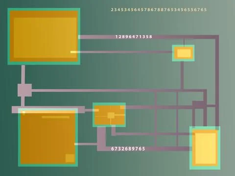 , motherboard theme Illustrazione stock