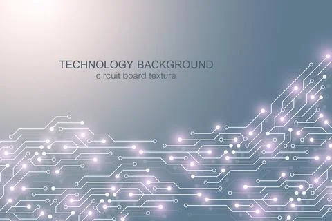 Motherboard vector background with circuit board electronic elements. Electronic Stock Illustration