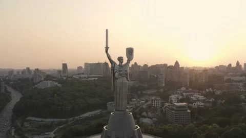 Motherland statue Stock Footage 130658260
