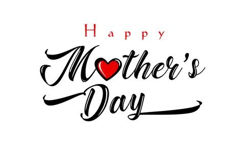 Mothers Day cursive card Stockillustratie