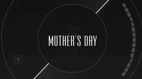 Mothers Day with HUD elements on digital screen 動画素材 237442396