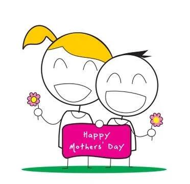 Mothers Day Stock Illustration