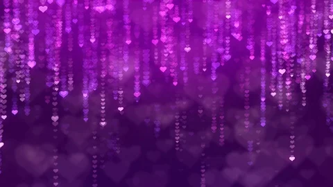 Mothers Day motion background with falling down glittering hearts. Stock Footage 102209695