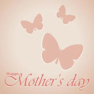 Mother's day postcard Stock Illustration
