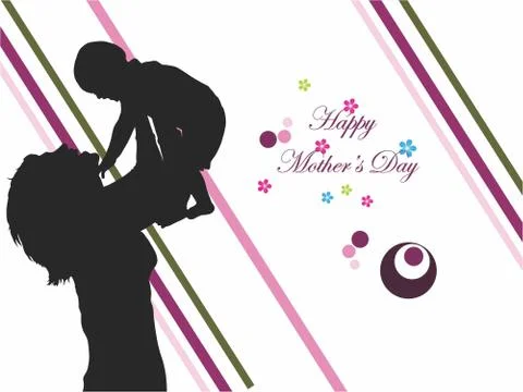 Mothers day vector design Stock Illustration