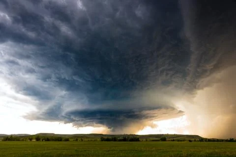 Mothership Supercell Storm Cloud Structure Stock Photos