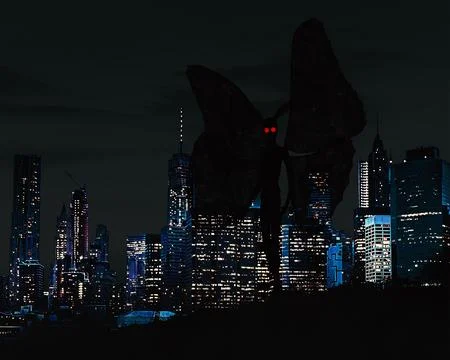 Mothman's Night Out Ilustración de archivo