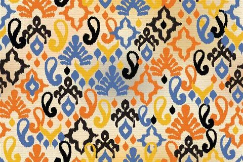 Motif fabric patterns Illustrazione stock