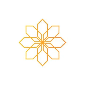 Motif logo simple angular logo can be used for textilemodern corporate, abstract Stock Illustration