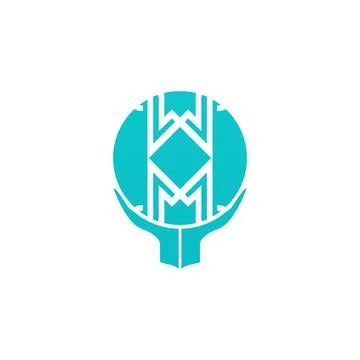 Motif logo simple angular logo can be used for textilemodern corporate, abstract Stock Illustration