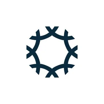 Motif logo simple angular logo can be used for textilemodern corporate, abstract Stock Illustration