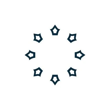 Motif logo simple angular logo can be used for textilemodern corporate, abstract Stock Illustration