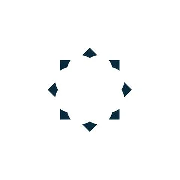 Motif logo simple angular logo can be used for textilemodern corporate, abstract Stock Illustration