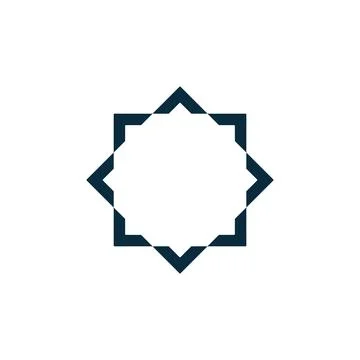 Motif logo simple angular logo can be used for textilemodern corporate, abstract Stock Illustration