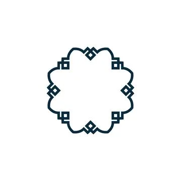 Motif logo simple angular logo can be used for textilemodern corporate, abstract Stock Illustration