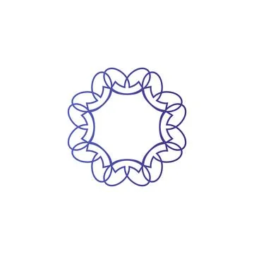 Motif logo simple angular logo can be used for textilemodern corporate, abstract Stock Illustration