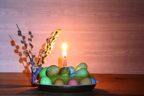 Motifs on Easter theme Stock Photos