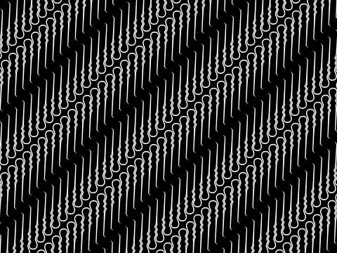 Motifs Pattern inspired by Indonesian Batik Parang Pattern 스톡 일러스트