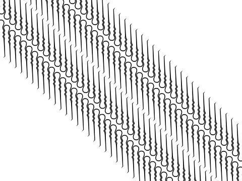 Motifs Pattern inspired by Indonesian Batik Parang Pattern Illustrazione stock