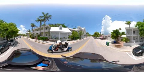Motion 360 video Key West Florida equirectangular spherical vr Stock Footage 91220836