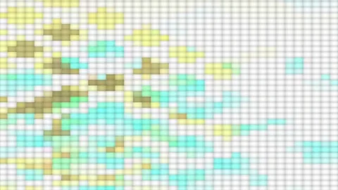 Motion abstract background consisting of pixels in a retro style 스톡 동영상 74391953