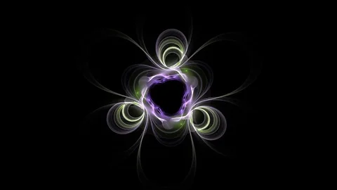 Motion abstract fractal patterns Stock Footage 75391159