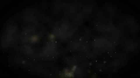 Motion abstract graphic of particles gold dust float in the air on black Stock Footage 133987116