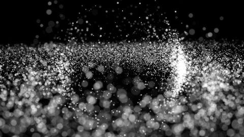 Motion abstract of particles. Seamless loop 4k video Stock Footage 344230325