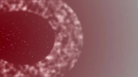 Motion abstract of particles. Seamless loop 4k video Stock Footage 344885470