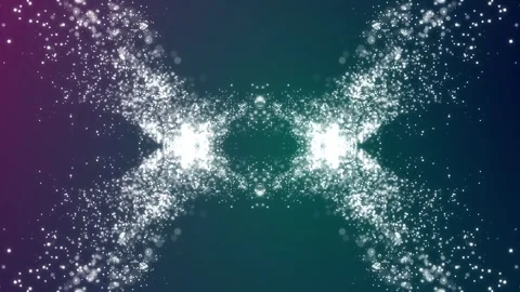 Motion abstract of particles. Seamless loop 4k video Stock Footage 344887624