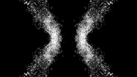 Motion abstract of particles. Seamless loop 4k video Stock Footage 344887739