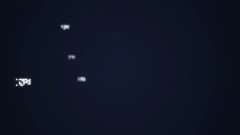 Motion of abstract square pixel mosaic particles on dark background. Stock Footage 135037318