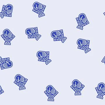 Motion activated glyph seamless pattern Stock Illustration