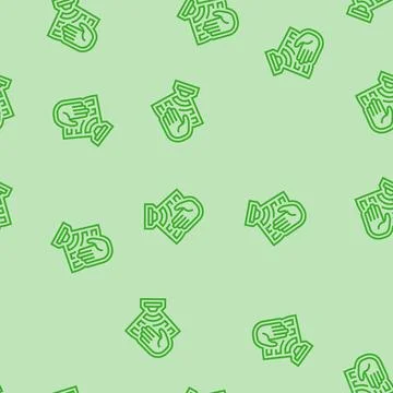 Motion activated line seamless pattern Stock Illustration