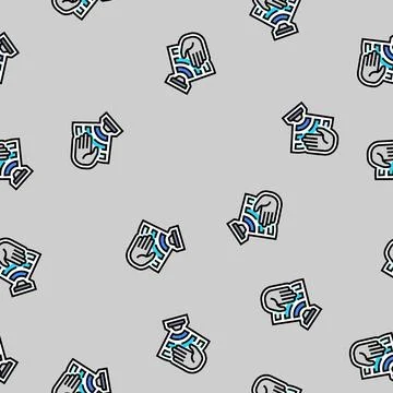 Motion activated vector seamless pattern 스톡 일러스트