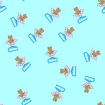 Motion activated vector seamless pattern Stock Illustration