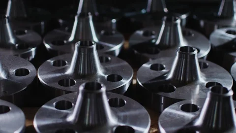 Motion along flanges for connecting pump machine and tubes Video stock 121275373