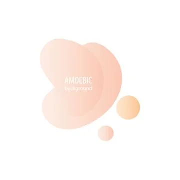 Motion amoeba fluid abstract background paper cut Stock Illustration