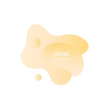Motion amoeba fluid abstract background paper cut Stock Illustration