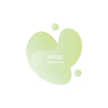 Motion amoeba fluid abstract background paper cut Stock Illustration