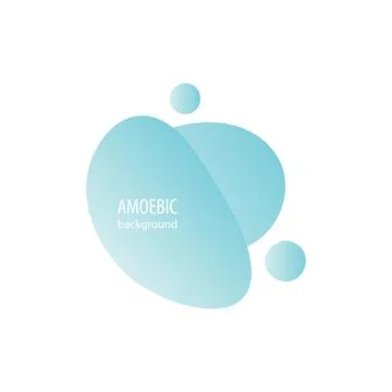 Motion amoeba fluid abstract background paper cut Illustrazione stock