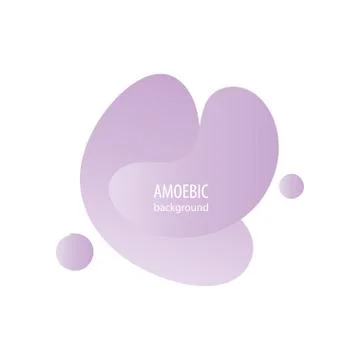 Motion amoeba fluid abstract background paper cut Stock Illustration
