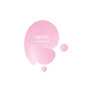 Motion amoeba fluid abstract background paper cut Stock Illustration