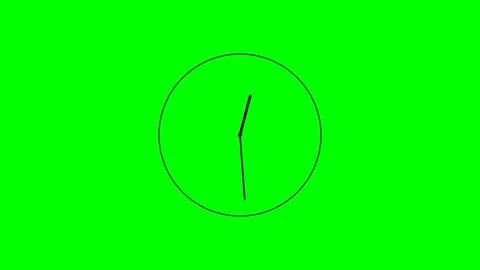 Motion of Analog Clock Showing Time Passing in a Dynamic Scene for Time-Lap.. Vídeo Stock 342751895