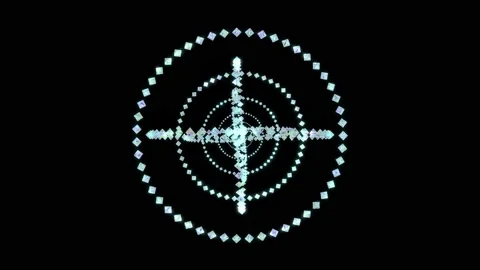 Motion and warping orbits made from gems Video stock 154713156