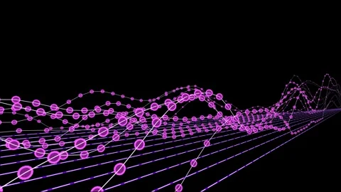 Motion animated infographic two lines of graphs surface. Vídeo Stock 333303341
